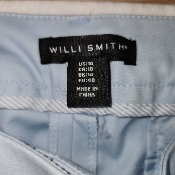 Willi Smith Women's Ankle Pants Size 10 Tapered Leg Trousers Stretch  Blue NWT - Picture 5 of 8
